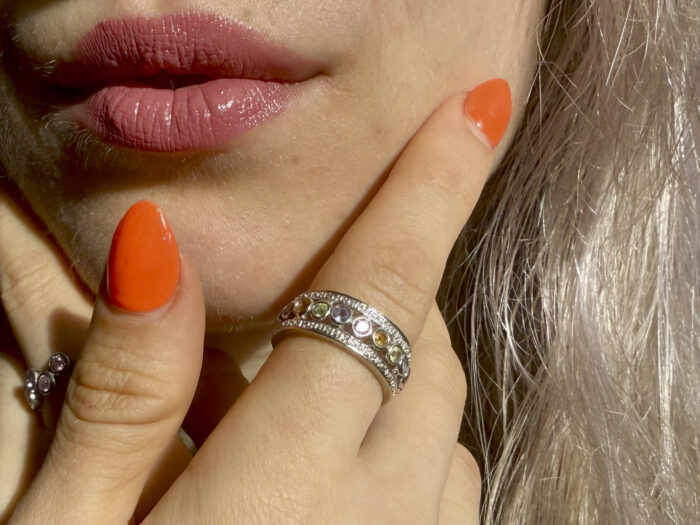 White gold eternity ring 3