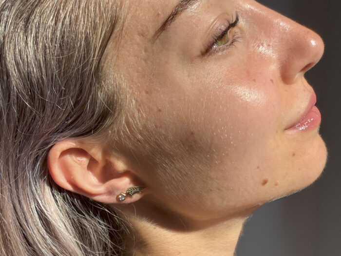 Vintage Hedgehog Stud Earrings yellow gold 7