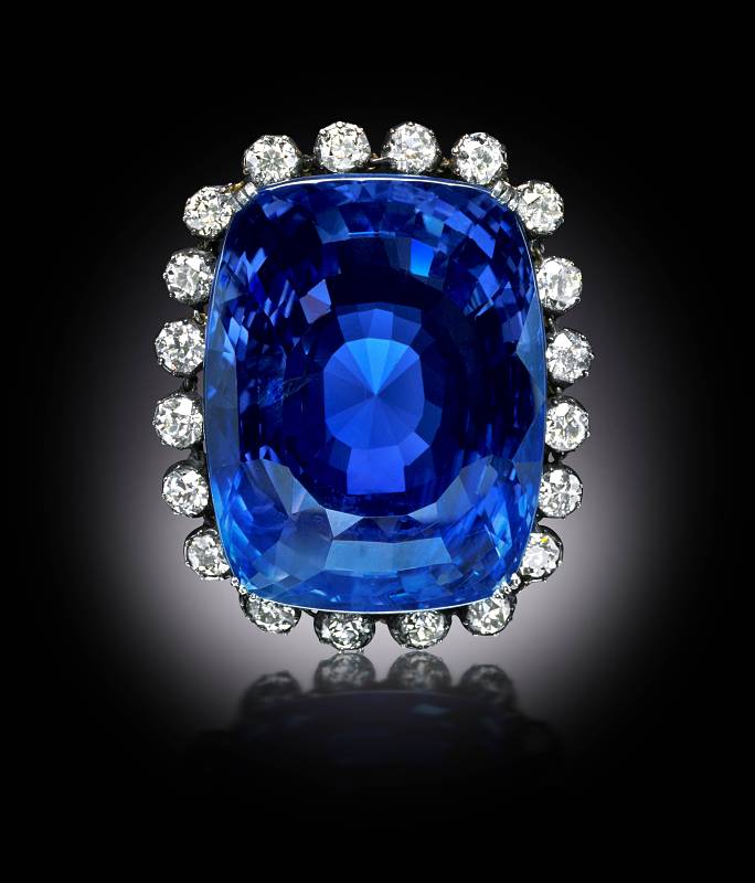 large blue sapphire