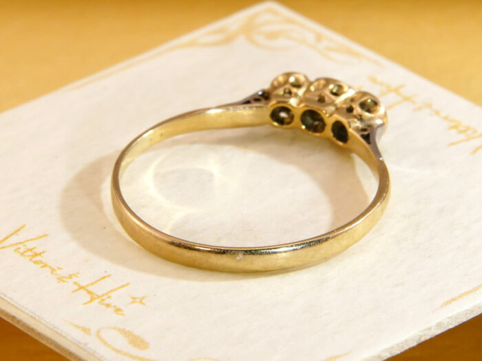 Vintage Diamond Trilogy Ring 0.6ct Diamond Three Stone 10