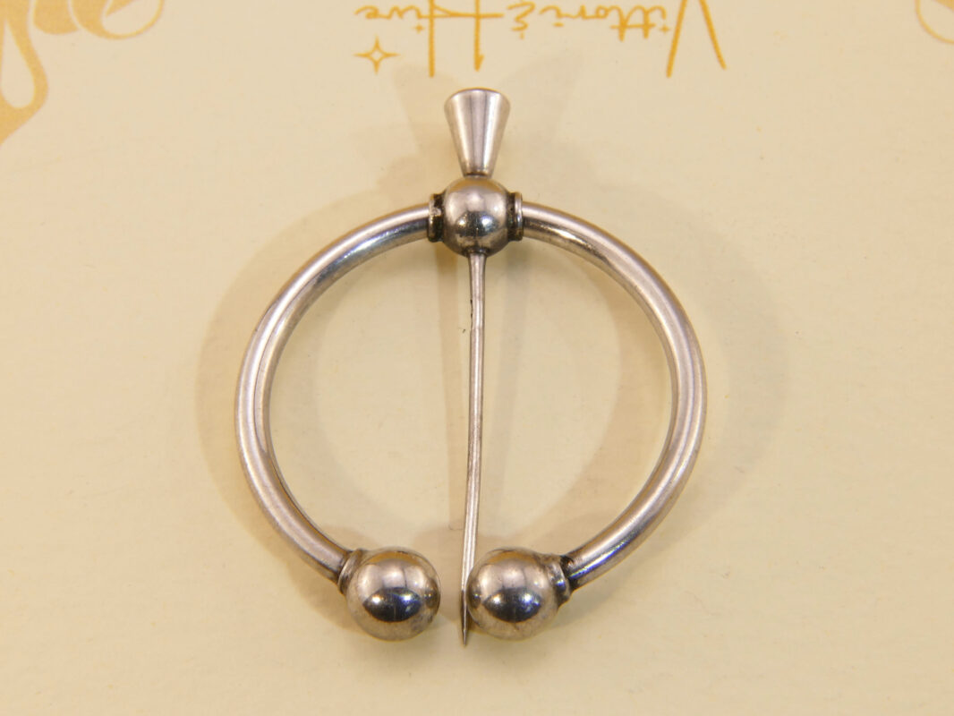 Johan Petterson Sweden 830 Silver Fibula brooch Celtic Penannular brooch 3
