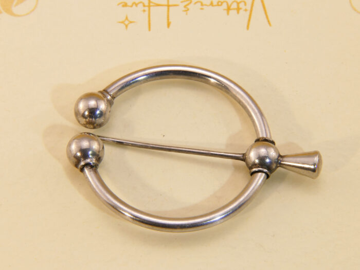 Johan Petterson Sweden 830 Silver Fibula brooch Celtic Penannular brooch 4