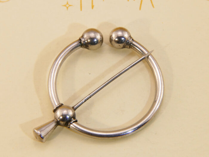 Johan Petterson Sweden 830 Silver Fibula brooch Celtic Penannular brooch 5