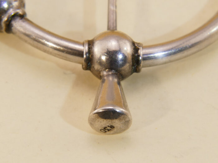 Johan Petterson Sweden 830 Silver Fibula brooch Celtic Penannular brooch 7